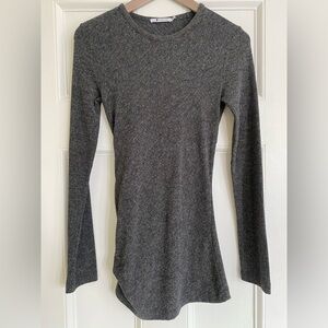 Alexander Wang Charcoal Long Sleeve Top